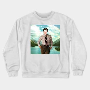 Hunting The Past - Surreal/Collage Art Crewneck Sweatshirt